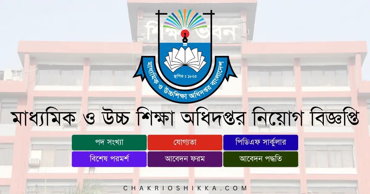 মাধ্যমিক ও উচ্চ শিক্ষা অধিদপ্তর, SHED Job Circular 2025, মাধ্যমিক ও উচ্চ শিক্ষা অধিদপ্তর নিয়োগ ২০২৫, শিক্ষা মন্ত্রণালয় চাকরি, shed.teletalk.com.bd apply, মাধ্যমিক ও উচ্চ শিক্ষা অধিদপ্তর আবেদন, সরকারি চাকরি ২০২৫, Secondary and Higher Education Division Job Circular, SHED Career Opportunities, শিক্ষা বিভাগে নিয়োগ, সরকারি চাকরি বাংলাদেশ, SHED Exam Result, SHED Admit Card, মাধ্যমিক ও উচ্চ শিক্ষা অধিদপ্তর বেতন, SHED Salary 2025, মাধ্যমিক ও উচ্চ শিক্ষা অধিদপ্তর আবেদন ফি, SHED Online Application, মাধ্যমিক ও উচ্চ শিক্ষা অধিদপ্তর পদসমূহ, SHED Computer Operator Job, মাধ্যমিক ও উচ্চ শিক্ষা অধিদপ্তর অফিস সহায়ক, SHED Office Assistant, মাধ্যমিক ও উচ্চ শিক্ষা অধিদপ্তর ফলাফল, SHED Result 2025, শিক্ষা মন্ত্রণালয় নিয়োগ বিজ্ঞপ্তি, Ministry of Education Jobs 2025।